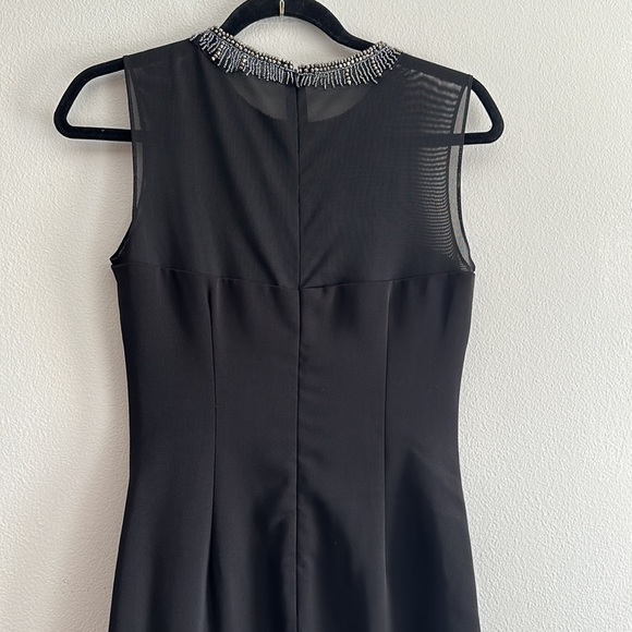 Carmen Marc Valvo Infusion Sequenced Black Formal Dress - Picture 4 of 12